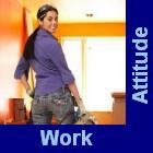 A Successful Work Attitude Button