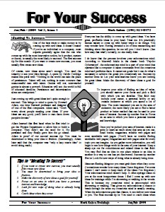 For Your Success Printed Copy Jan 2004