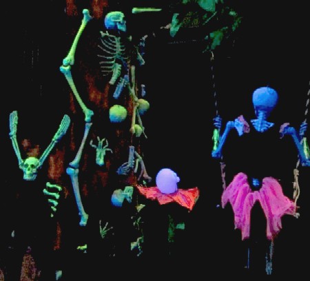 Skeleton Tree and Girl on Swing