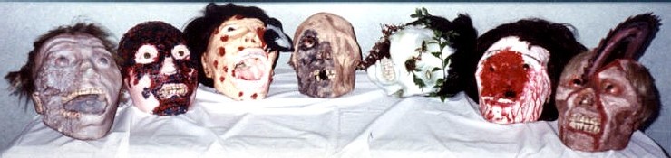 Line-up of HEDZ for 1994's Movie-Themed Haunted House
