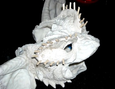 Gremlin Jaw Removed, Spike Pins and Under Jaw spikes