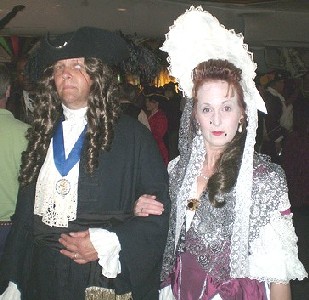 Captain Sterling and Cheeky at the ball