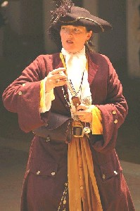 Mary Diamond preparing her weapon