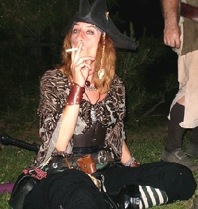 Scarlett Jai smoking