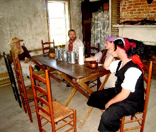 Kate, Michael, Jessica and Brandon in the Tavern