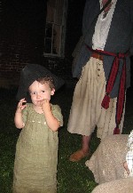 Pip wearing Mark's hat 2