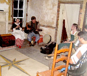 Jake and Autumn Book playing period music