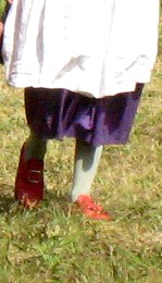 Autumn Book's Red Shoes