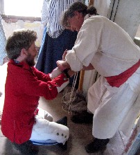 Clint shackling Jake Book