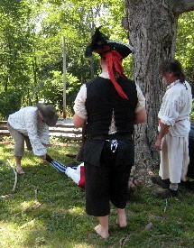 Michael steals Jake's shoes