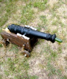 A zucchini in the cannon