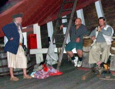 Mark, Grizz and Perkeo on the Santa Maria