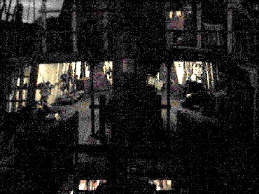 The deck of the Santa Maria in the dark