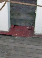 The Santa Maria's scuppers