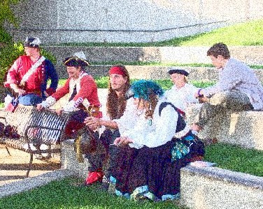 Pirates in the Park by Georges Seurat