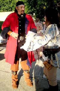 Shannon and Trish, nattily dressed