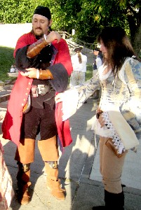 Shannon and Trish in pirate gear