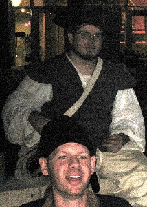 George behind Sam at the R-Bar