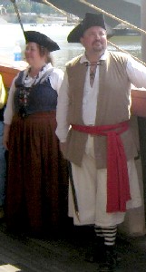 Pirate siblings, Jennie and Dan