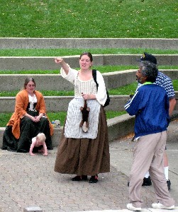 Kate holding Ferret by his tail