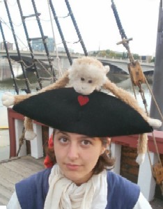 Lob on Georgia's hat