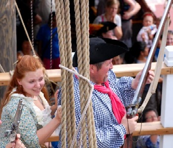 Dan protecting the governor's daughter 