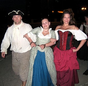 Michael & Rachel lead Blue Jess through the streets 1