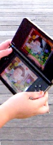 Closeup of the photo on Cora's PDA
