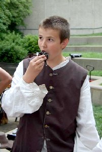 Andrew Thatcher eating