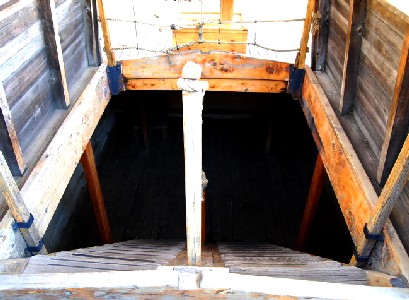 The stairs down into the Hold