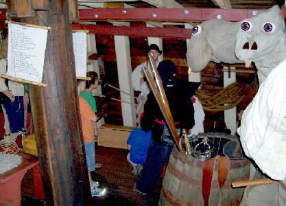 George in the aft Steerage where the monsters are