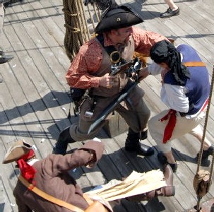 Josh in action fighting Thomas