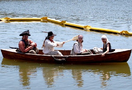 Pirates out in the Scow