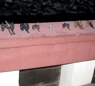 Shannon's cannons on the Santa Maria rail