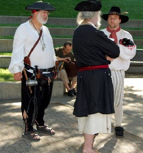 Michael, Richard and Mark conversing