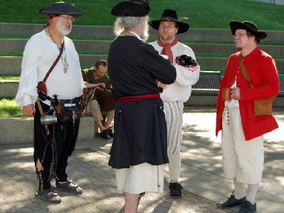 Richard, Mark, Michael and Jay in the park