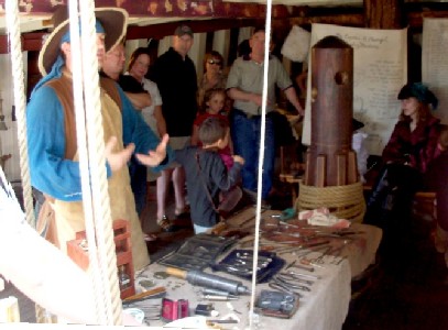 The surgeon explains something