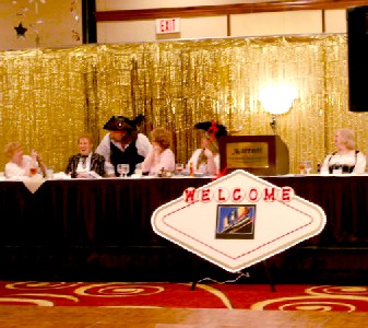 Josh harassing the women at the head table