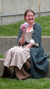 Kate with a purple bear