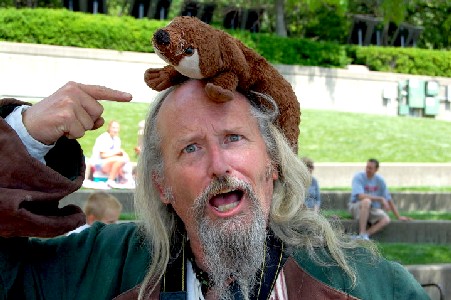 Otter on Poppa's head