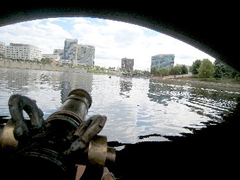 View from under the bridge