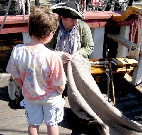 Michael making a hammock 1