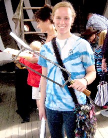 Girl with 1750s Bone Saw