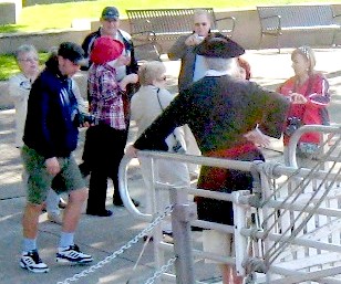 Mark Gist with the Russian Tour Group