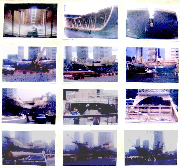 Sarah looking into the hold