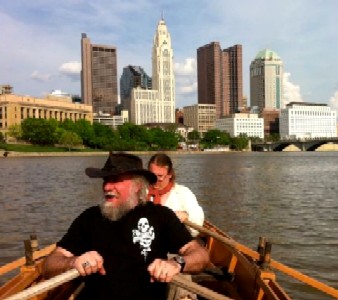 Michael & 
       Mark Clearing Boat Ramp of Mud