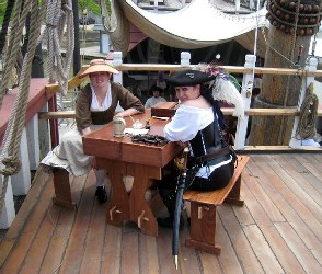 Kate 
       and Deb -Writing Display