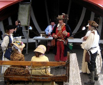 Discussion on the ship