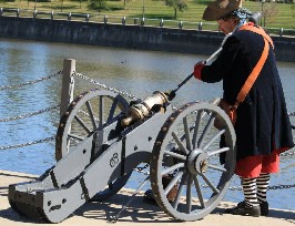 John swabbing the mortar