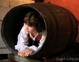 Zach in the barrel